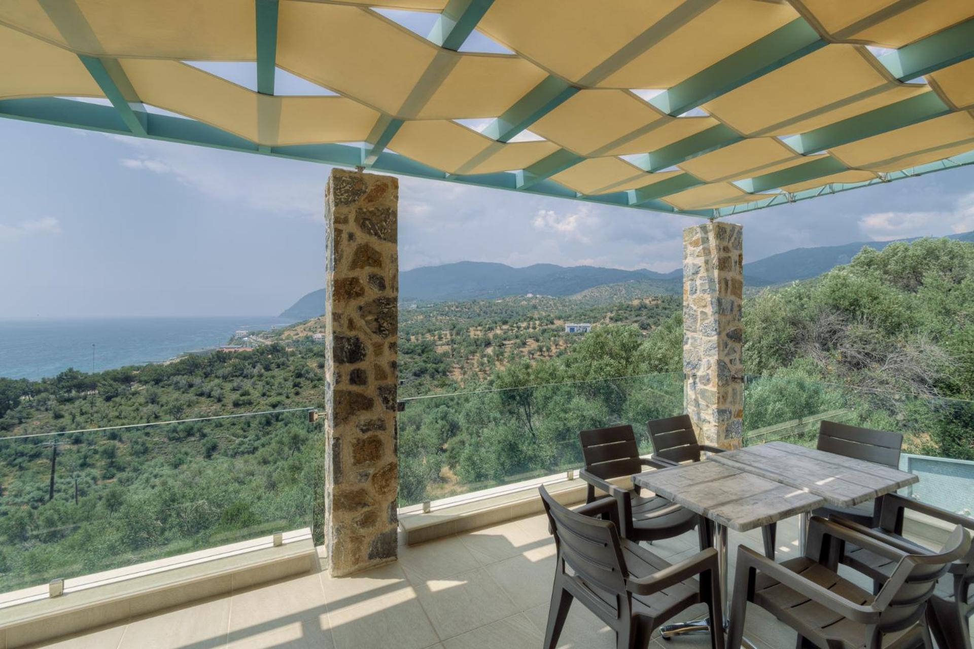 Ouzo Panoramic Houses 1, With Private Pool Plomari Extérieur photo